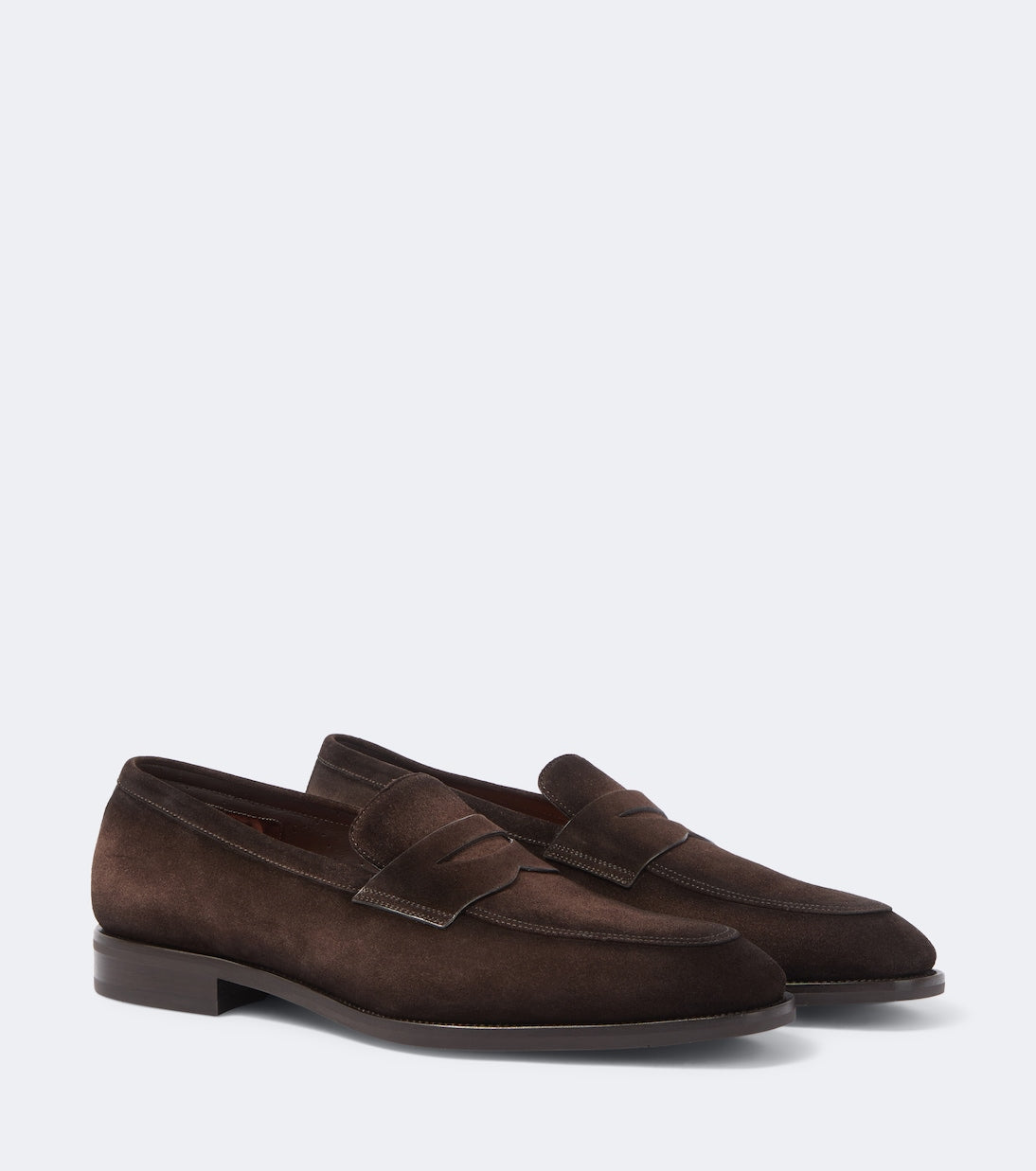 Santoni - Gregor suede penny loafers