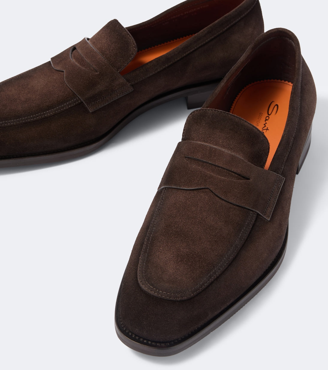 Santoni - Gregor suede penny loafers