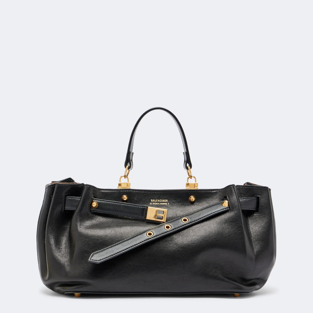 Balenciaga - Fan Small leather top-handle bag