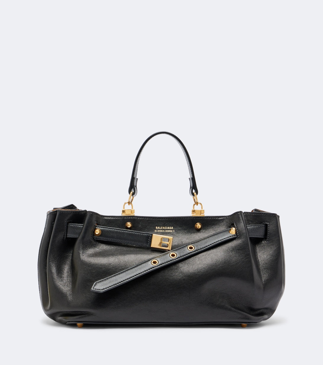 Balenciaga - Fan Small leather top-handle bag