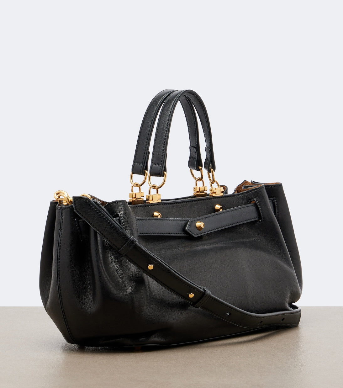 Balenciaga - Fan Small leather top-handle bag