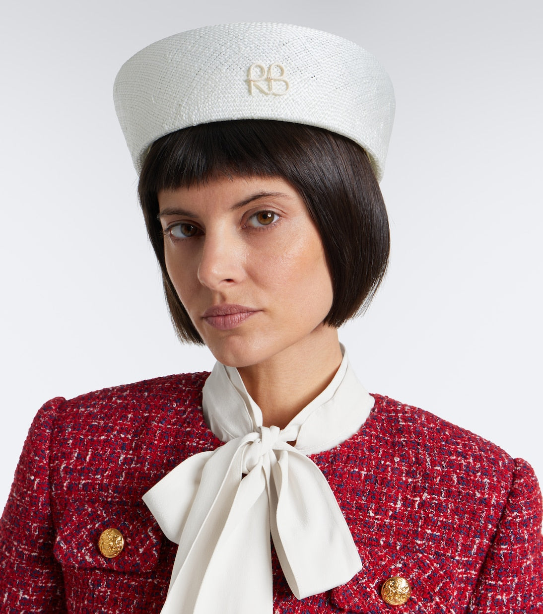 Ruslan Baginskiy - Faux-pearl straw hat