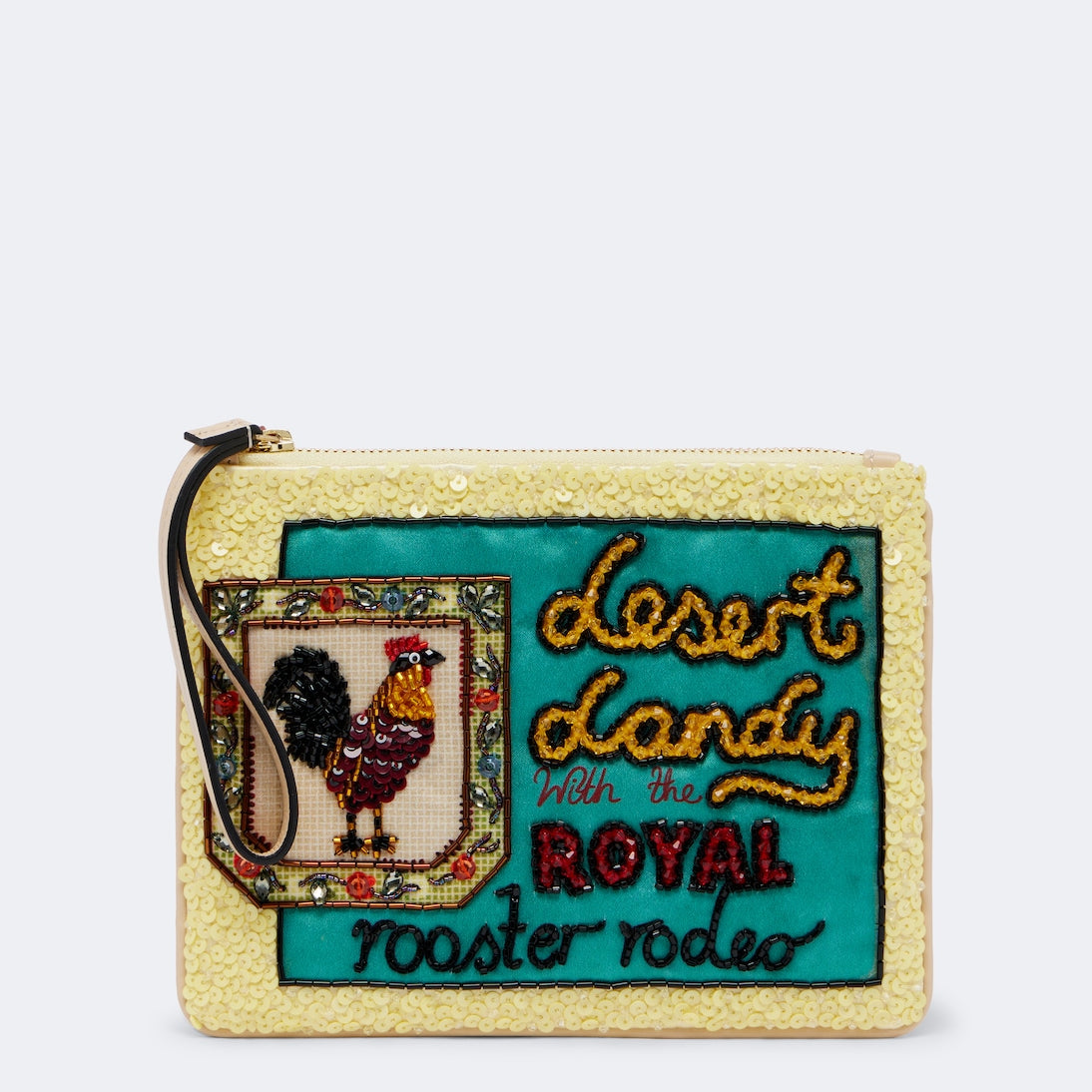 Alémais - Ace Rooster embellished pouch