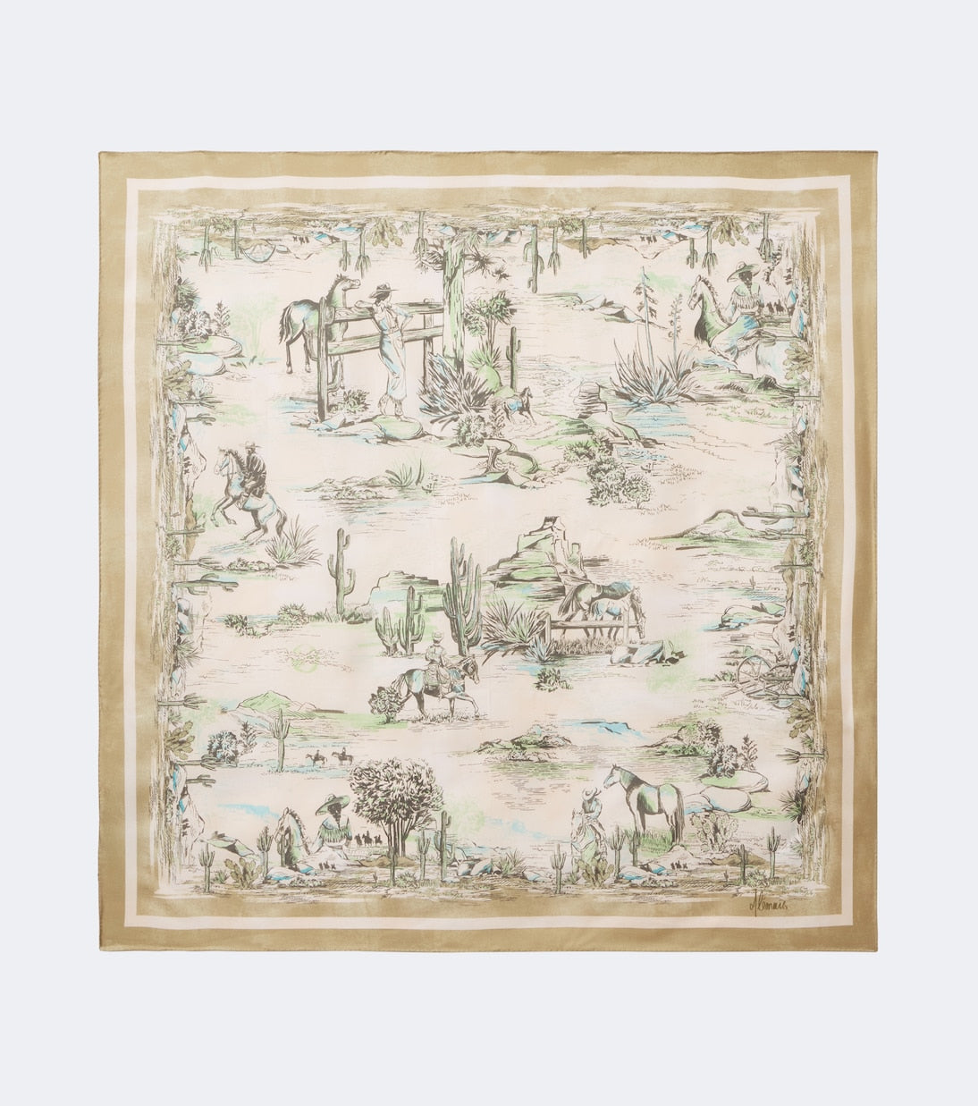 Alémais - Scout printed silk scarf