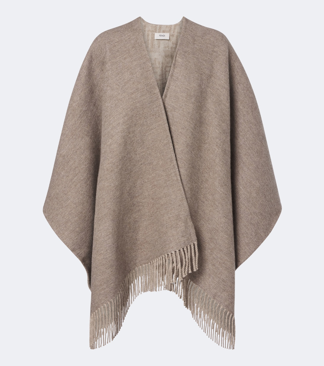Fendi - Reversible wool and cashmere poncho