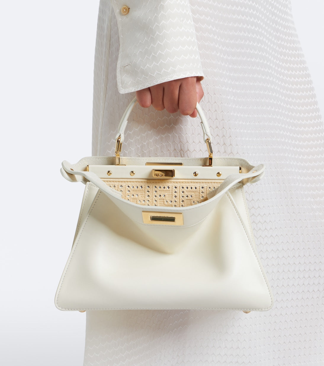 Fendi - Peekaboo® Small leather top-handle bag