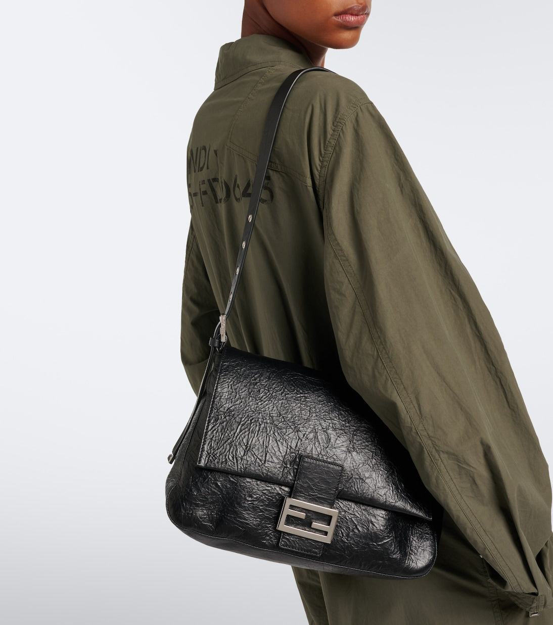 Fendi - Baguette® Flap Medium leather shoulder bag