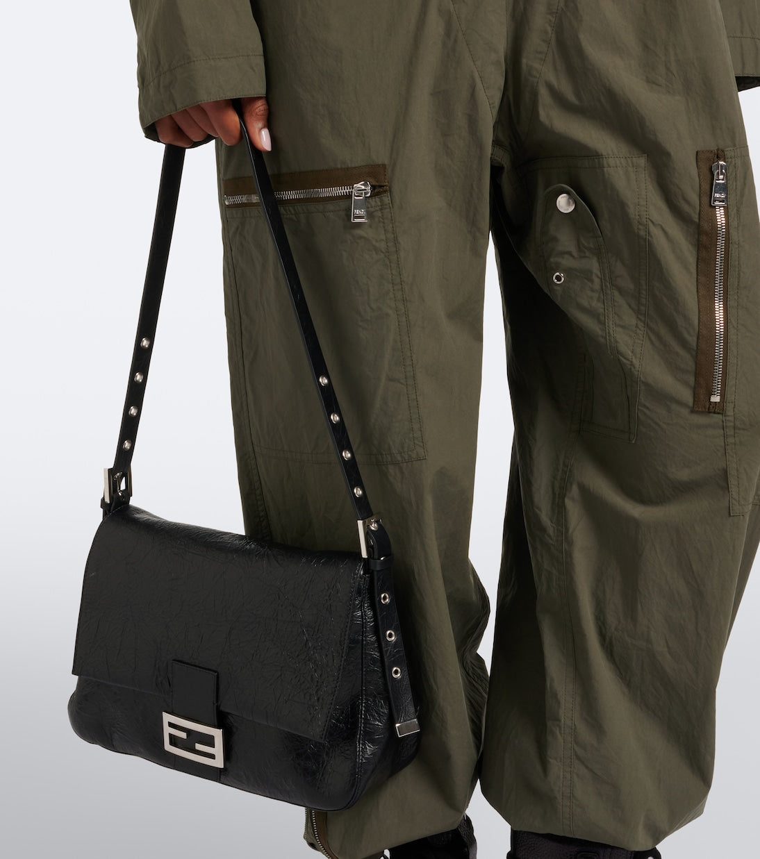 Fendi - Baguette® Flap Medium leather shoulder bag