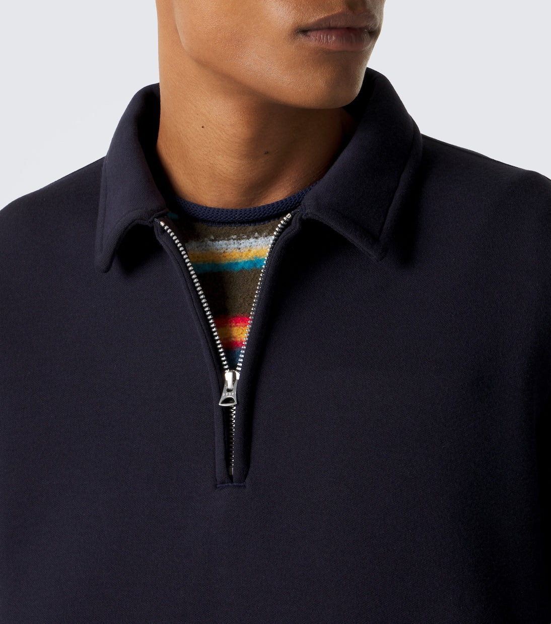 Sacai - Cotton-blend polo sweatshirt
