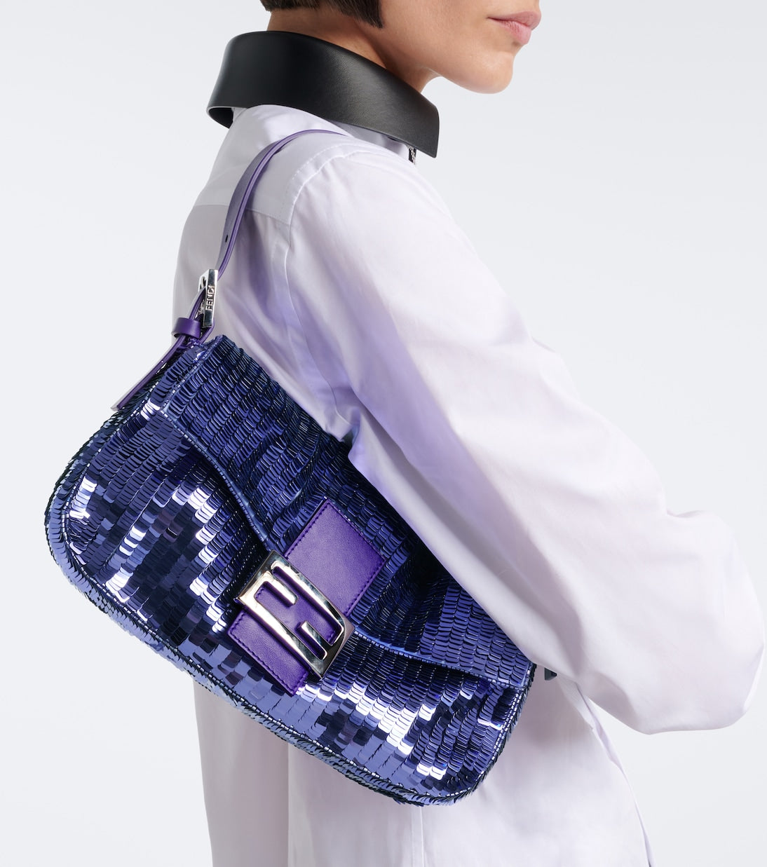 Fendi - Baguette® 26424 Small sequined shoulder bag