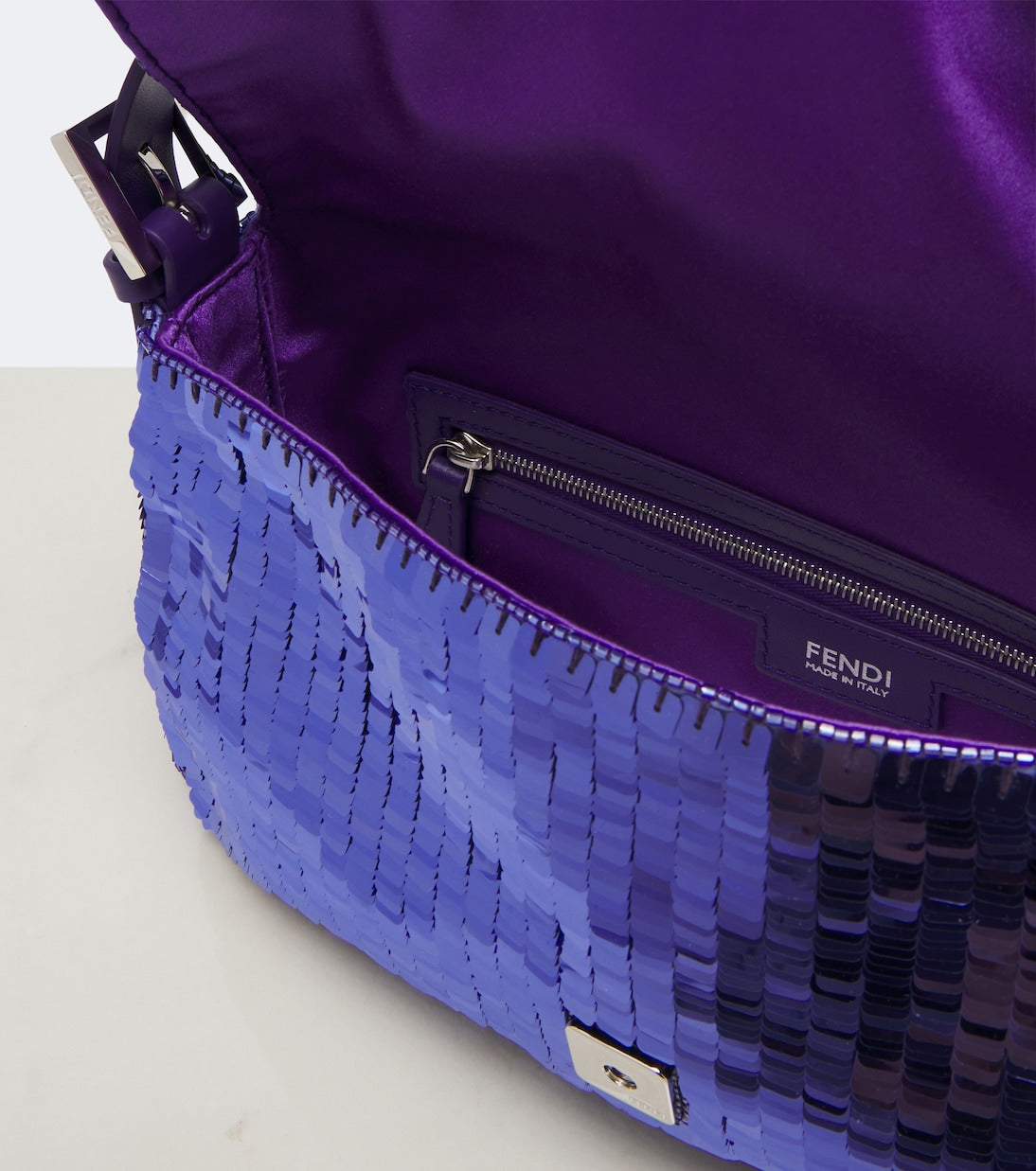 Fendi - Baguette® 26424 Small sequined shoulder bag