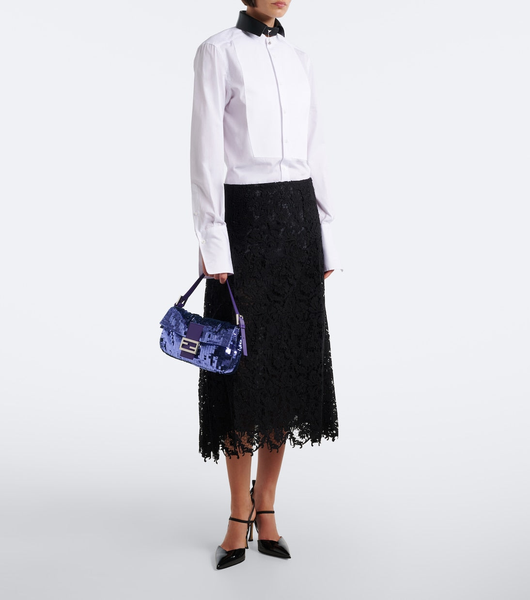 Fendi - Baguette® 26424 Small sequined shoulder bag
