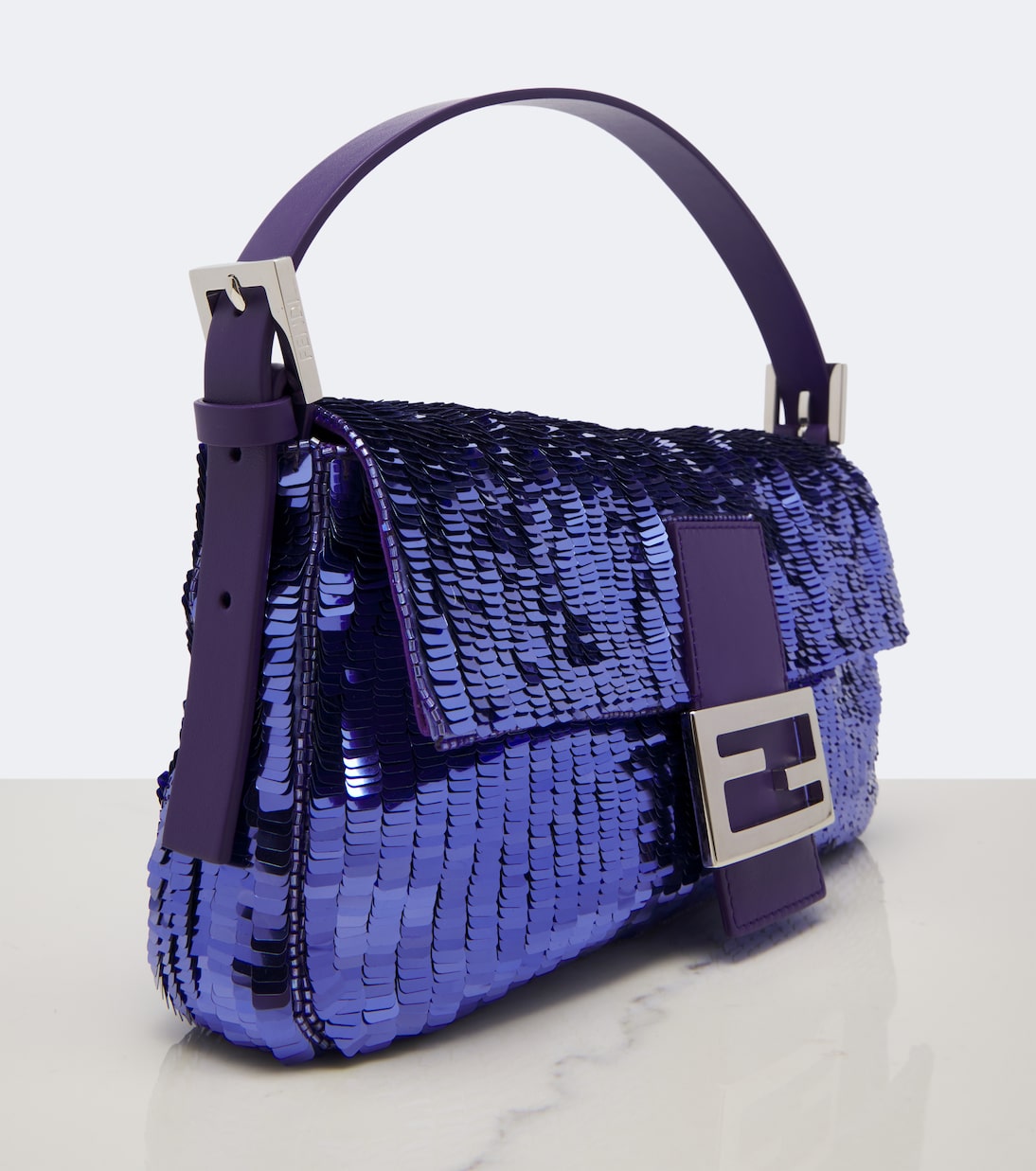 Fendi - Baguette® 26424 Small sequined shoulder bag