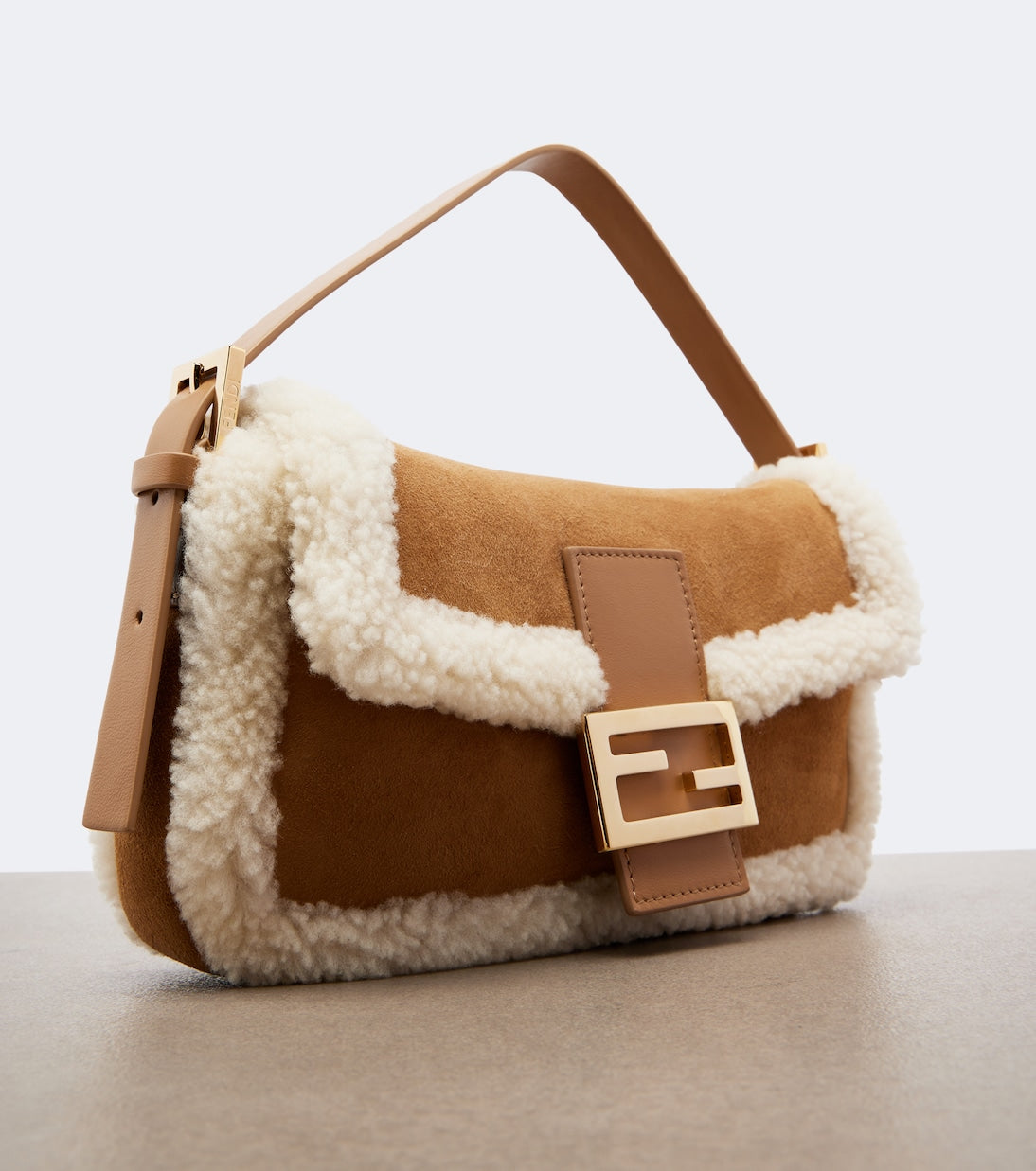 Fendi - Baguette® 26424 Small suede shoulder bag