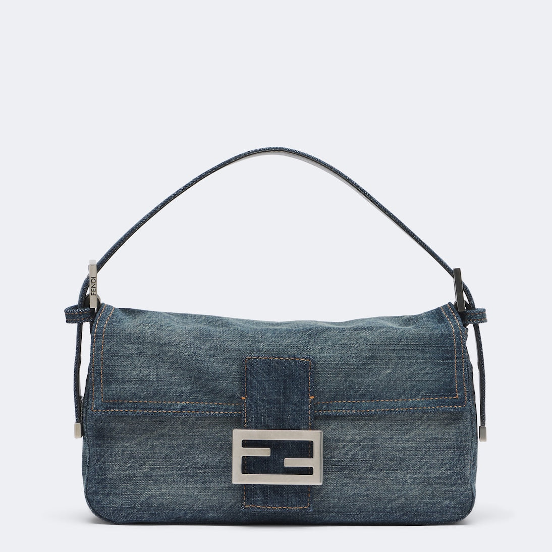 Fendi - Baguette® 26424 Small denim shoulder bag