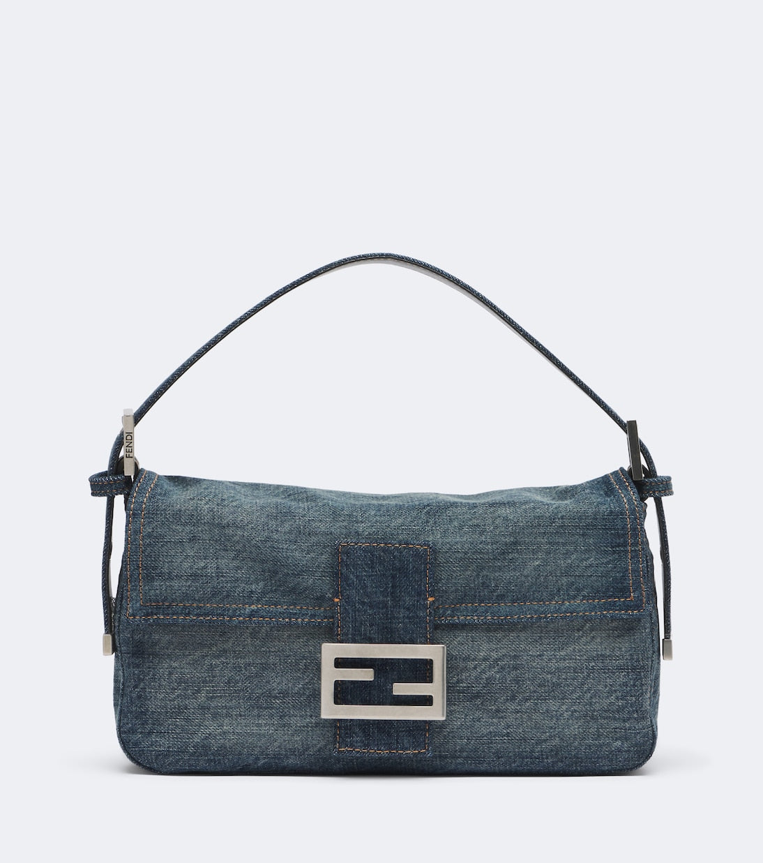 Fendi - Baguette® 26424 Small denim shoulder bag