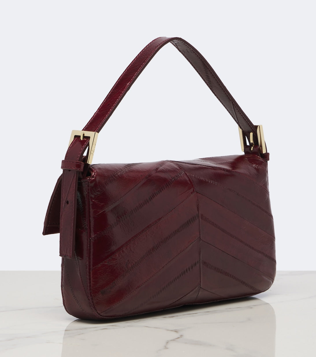 Fendi - Baguette® 26424 Small eel leather shoulder bag