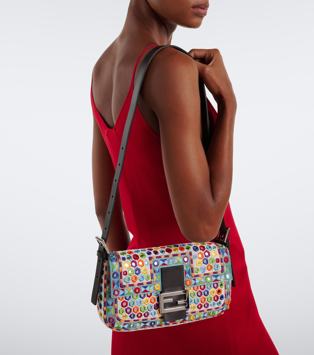 Fendi - Baguette® 26424 Small embroidered shoulder bag