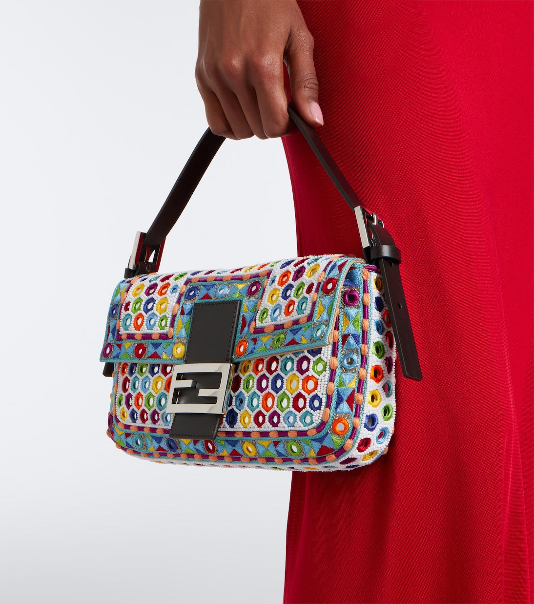 Fendi - Baguette® 26424 Small embroidered shoulder bag