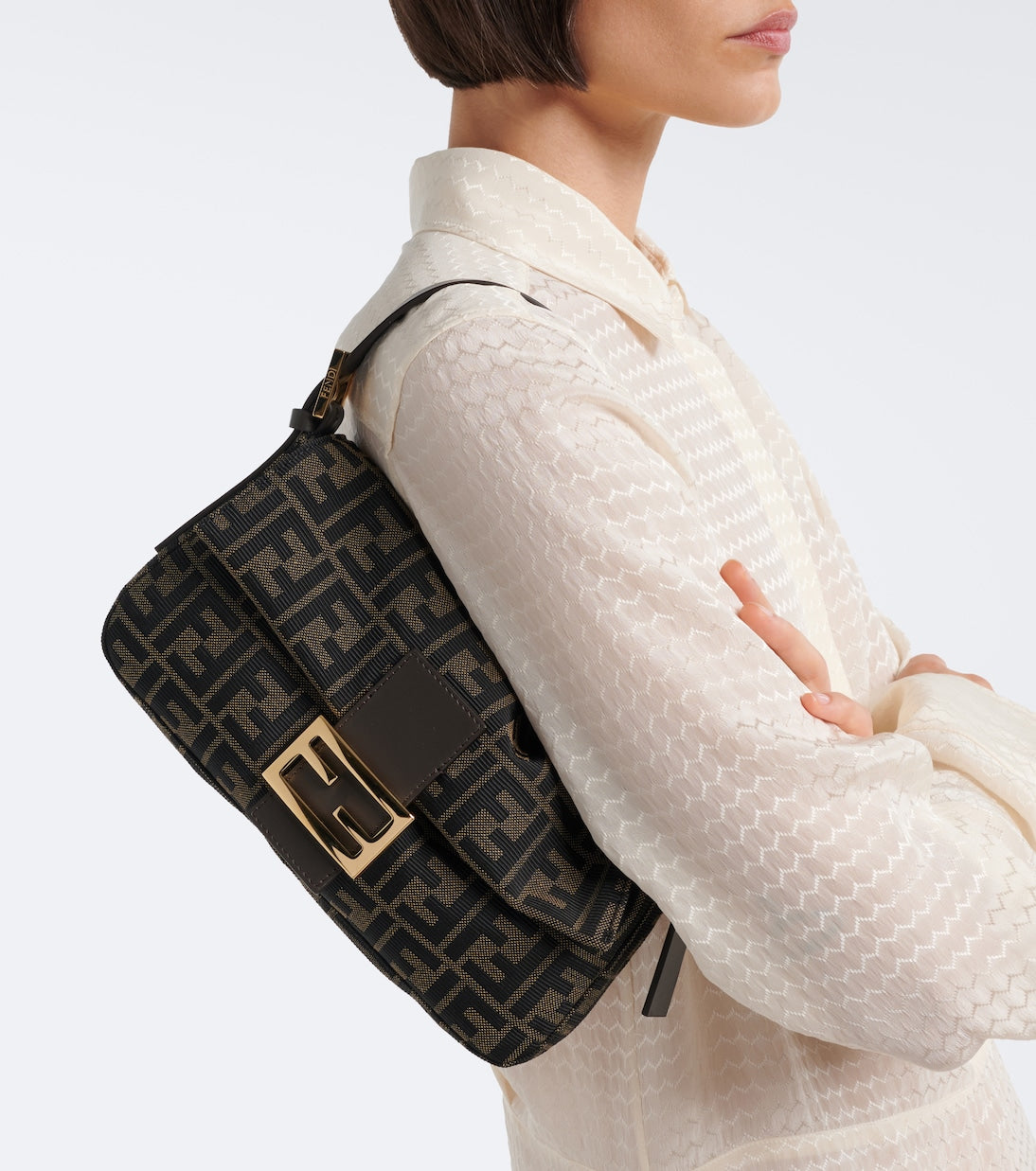 Fendi - Baguette® 26424 Small canvas shoulder bag