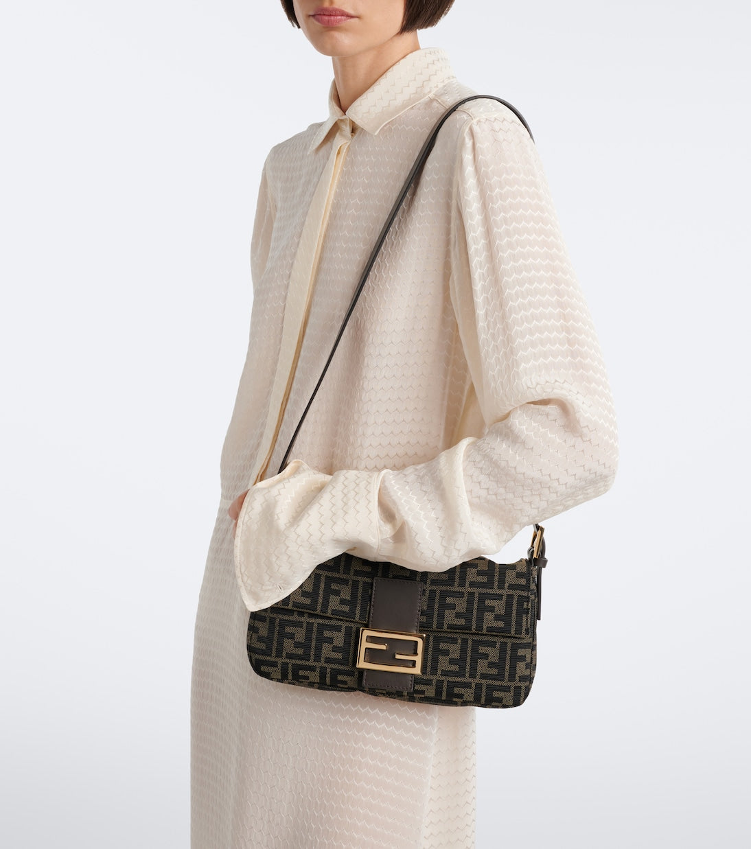 Fendi - Baguette® 26424 Small canvas shoulder bag