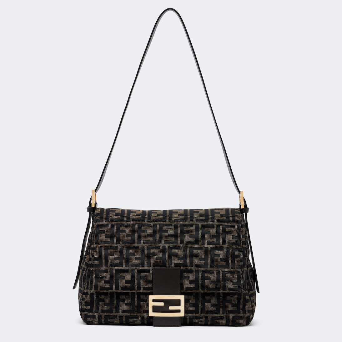Fendi - Baguette® Flap Medium FF Zucca canvas shoulder bag