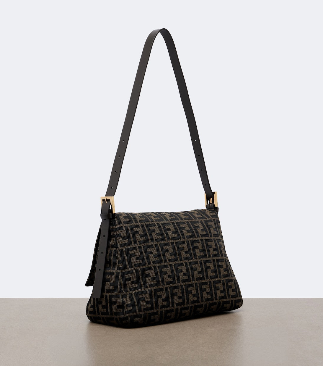 Fendi - Baguette® Flap Medium FF Zucca canvas shoulder bag