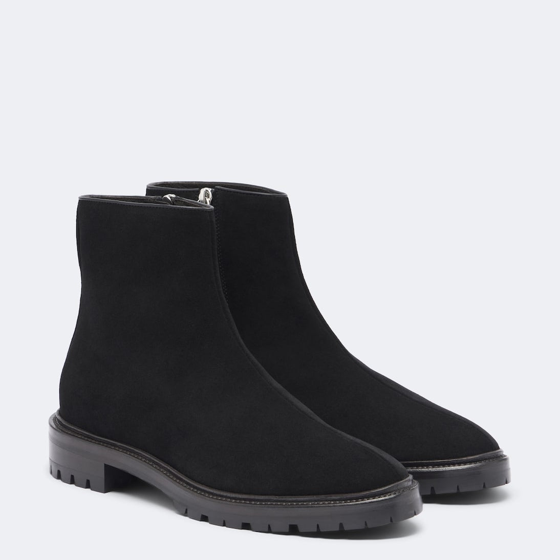 The Row - Moto suede ankle boots