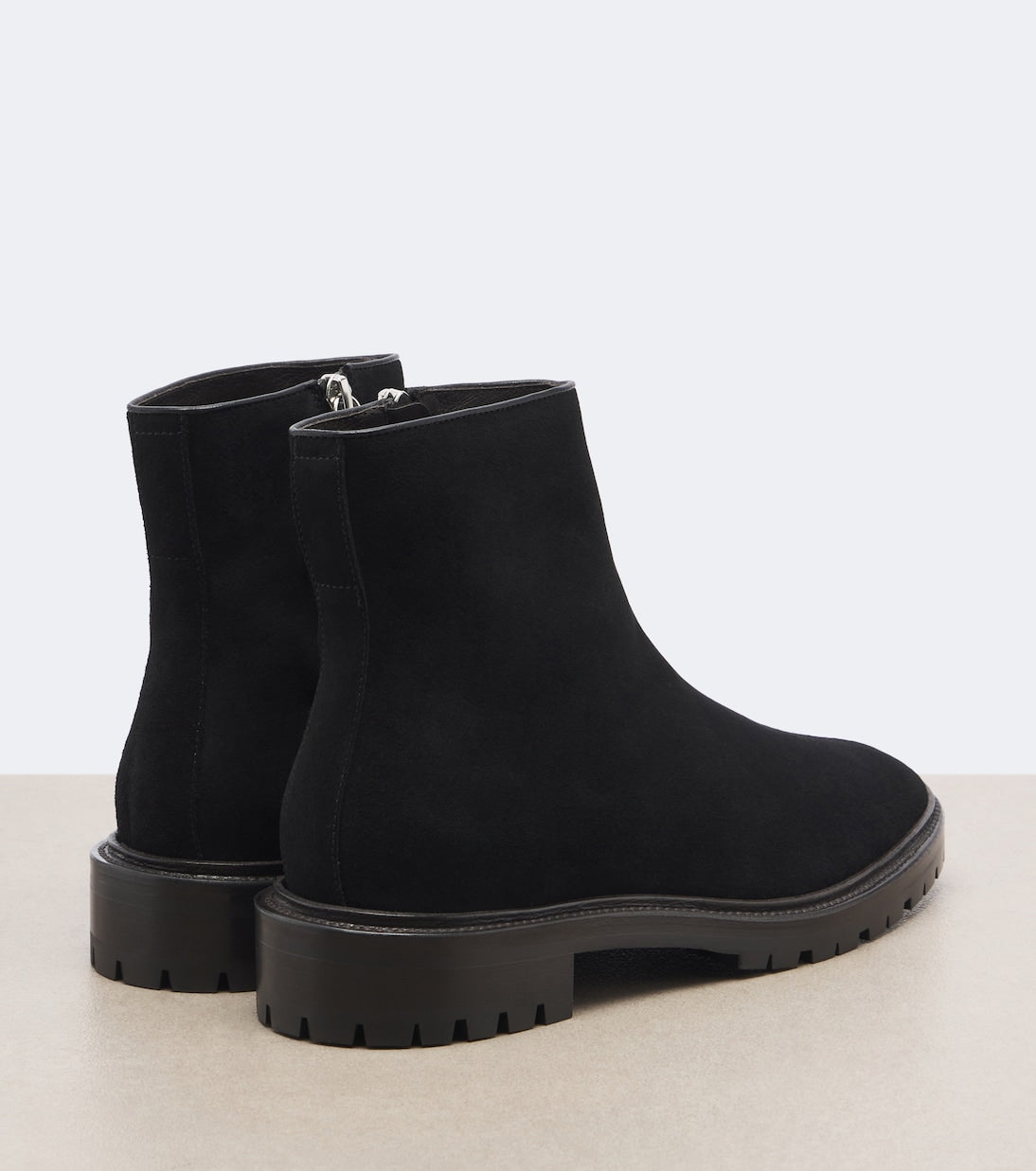 The Row - Moto suede ankle boots