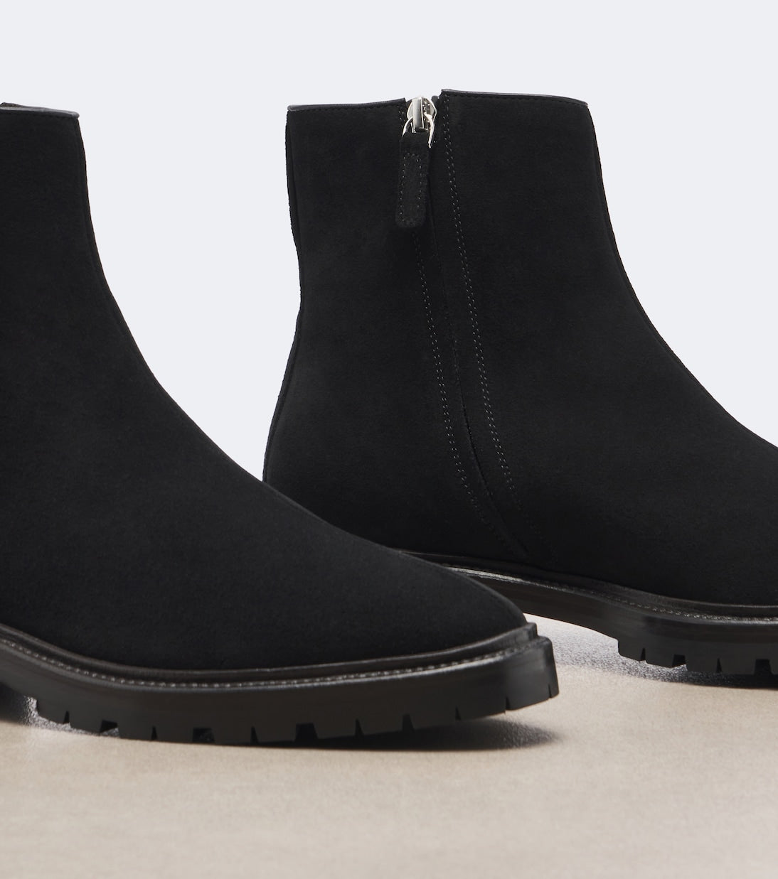 The Row - Moto suede ankle boots