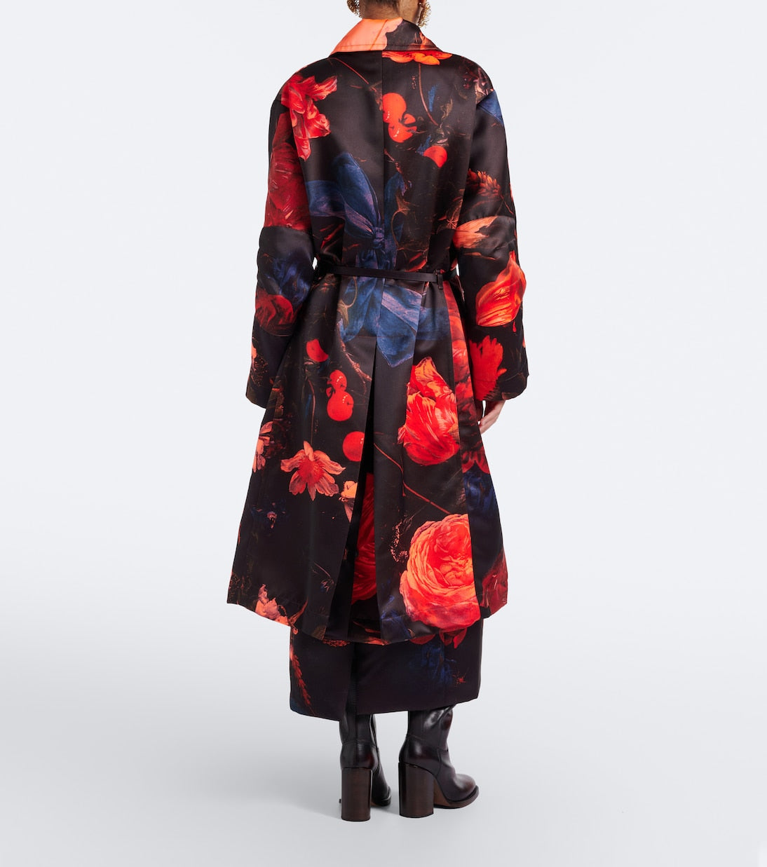 Dries Van Noten - Floral belted coat