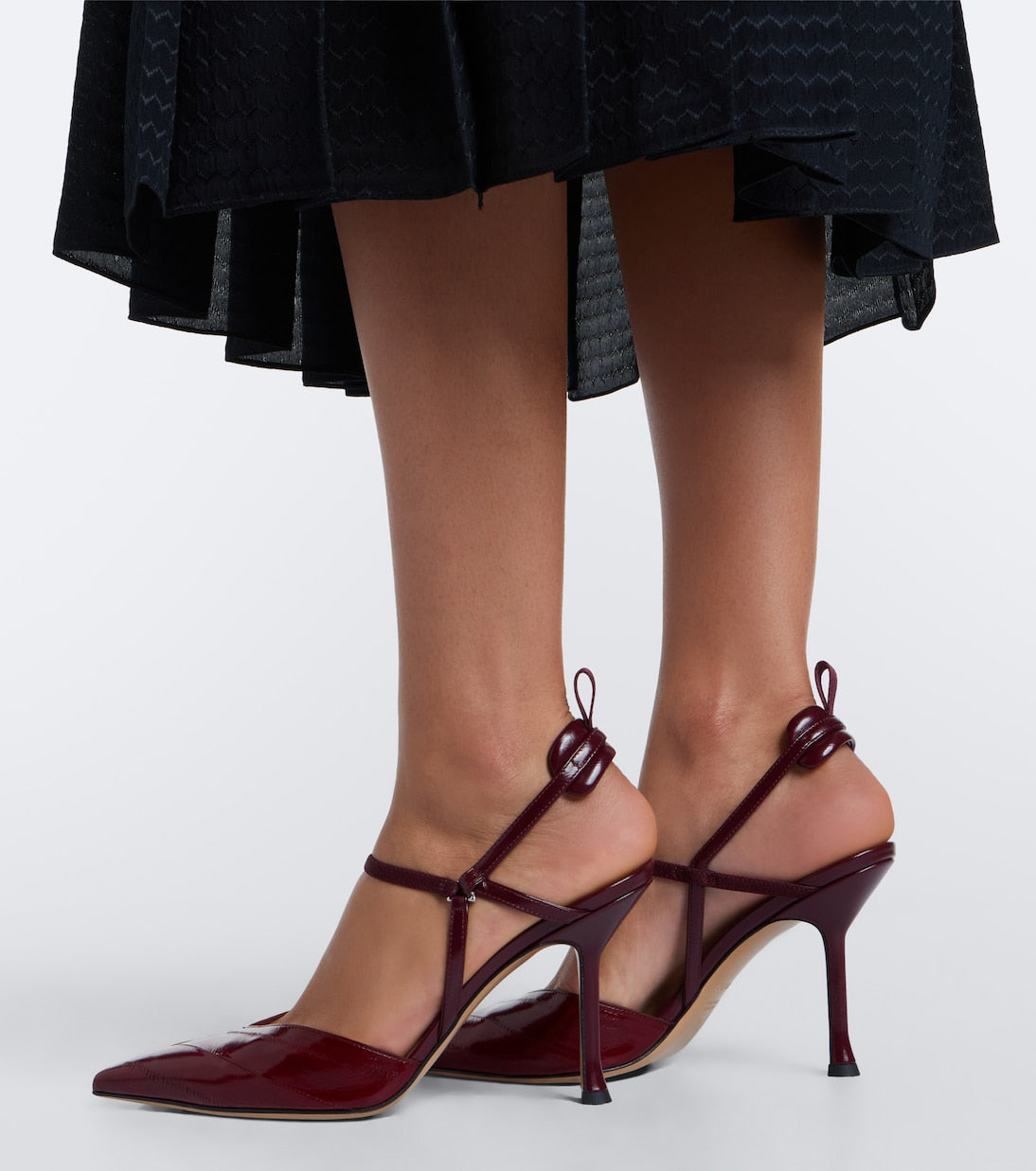 Fendi - Very Colibrì leather slingback pumps