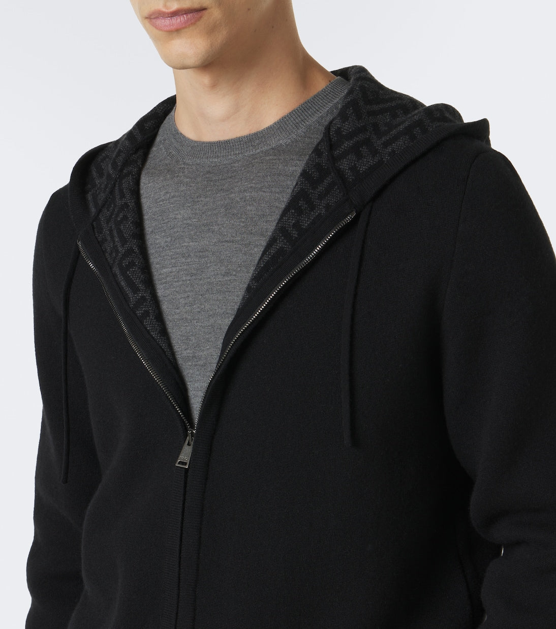Fendi - Cashmere-blend zip-up hoodie