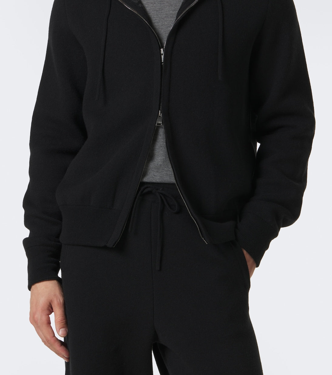 Fendi - Cashmere-blend zip-up hoodie