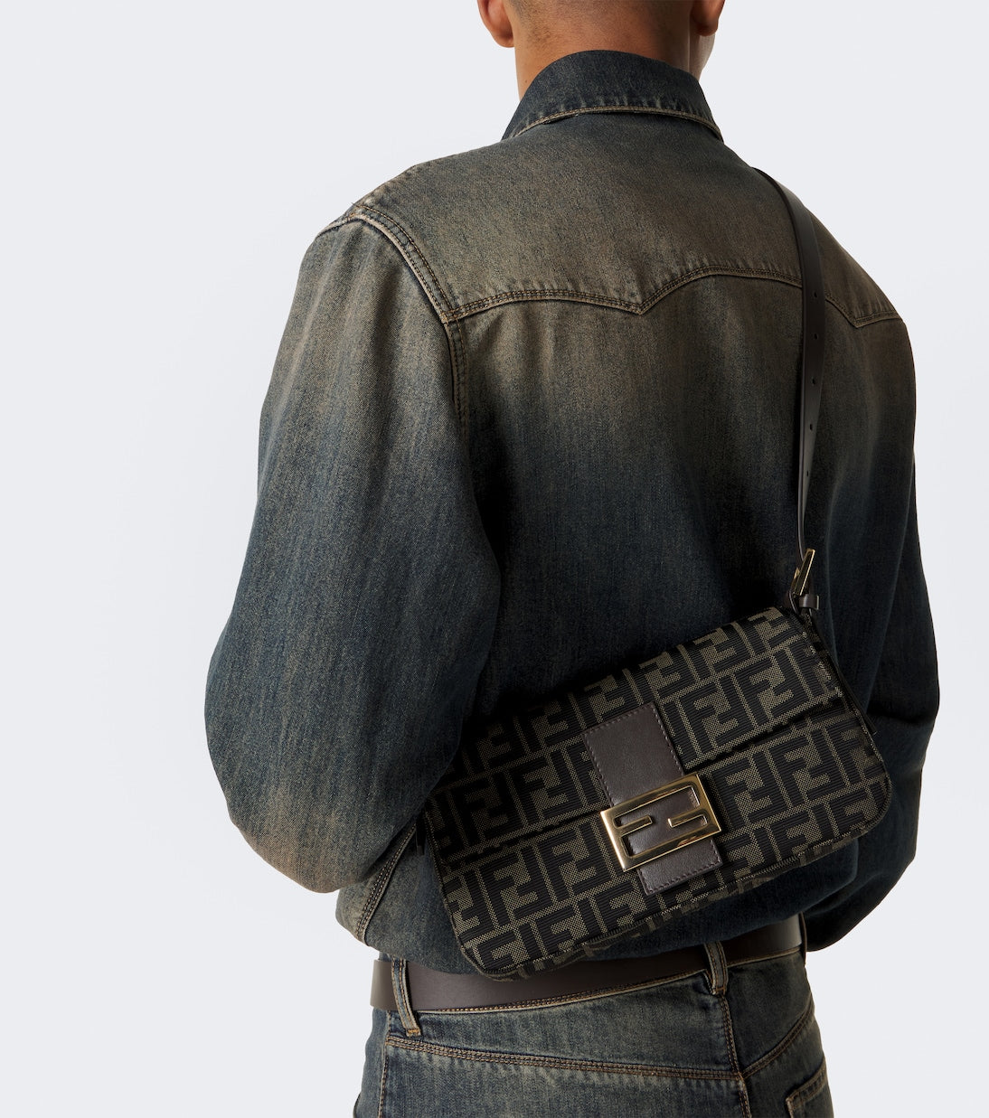 Fendi - Baguette® 26424 jacquard shoulder bag