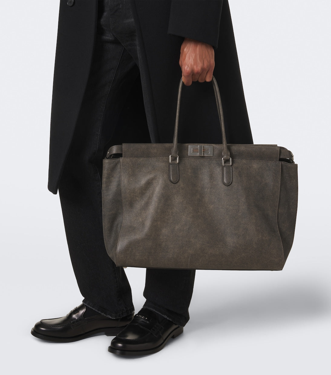 Fendi - Peekaboo® Large leather tote bag