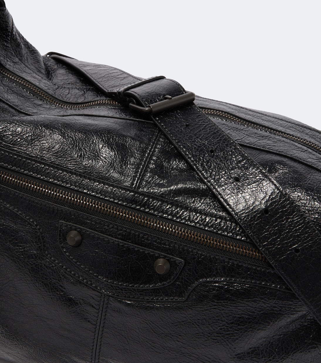 Balenciaga - Le City Moto leather shoulder bag