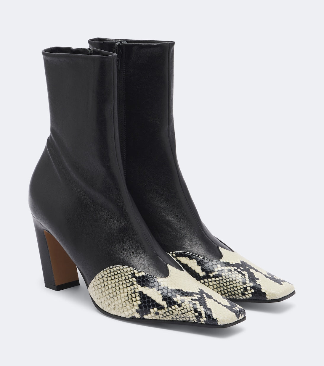 Khaite - Nevada leather ankle boots
