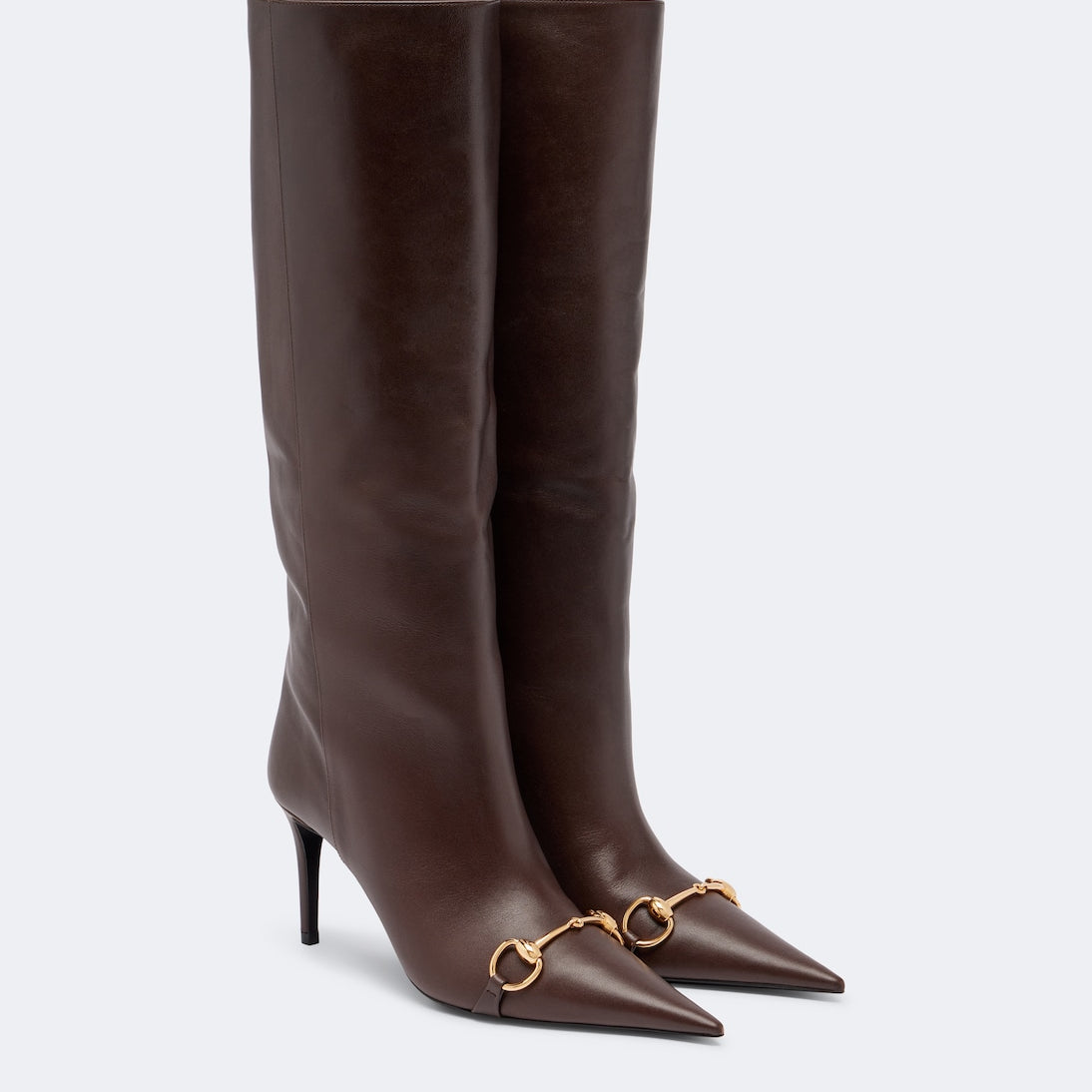 Gucci - Donna Horsebit leather knee-high boots