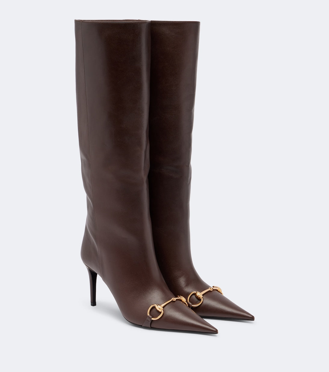 Gucci - Donna Horsebit leather knee-high boots