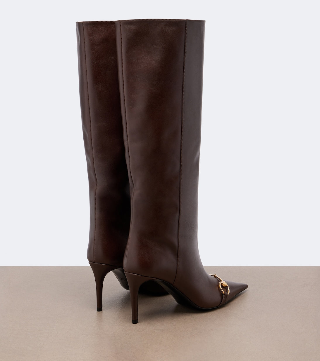 Gucci - Donna Horsebit leather knee-high boots