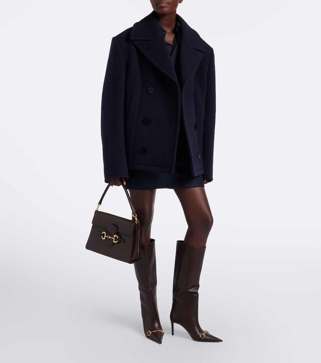 Gucci - Donna Horsebit leather knee-high boots