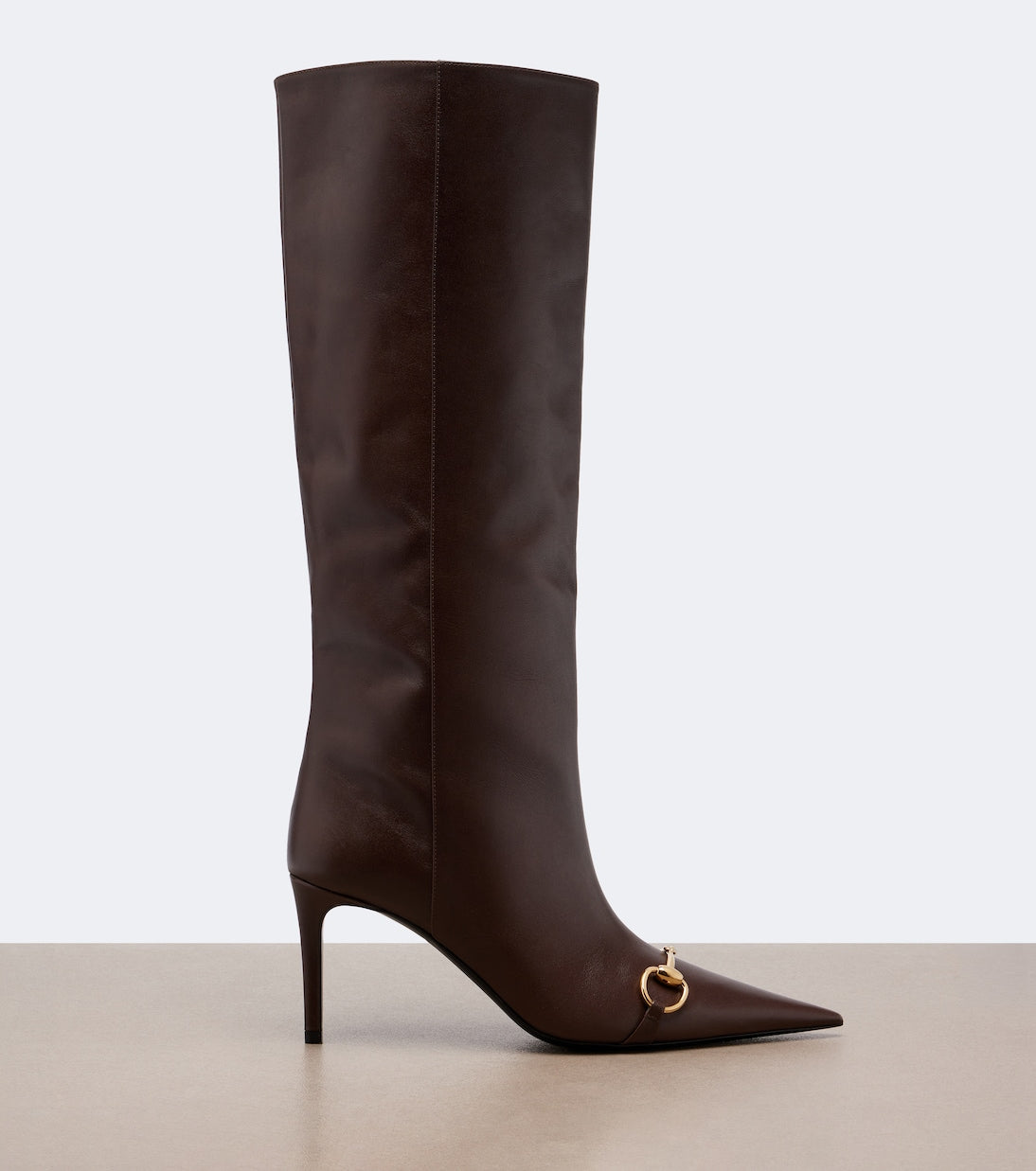 Gucci - Donna Horsebit leather knee-high boots