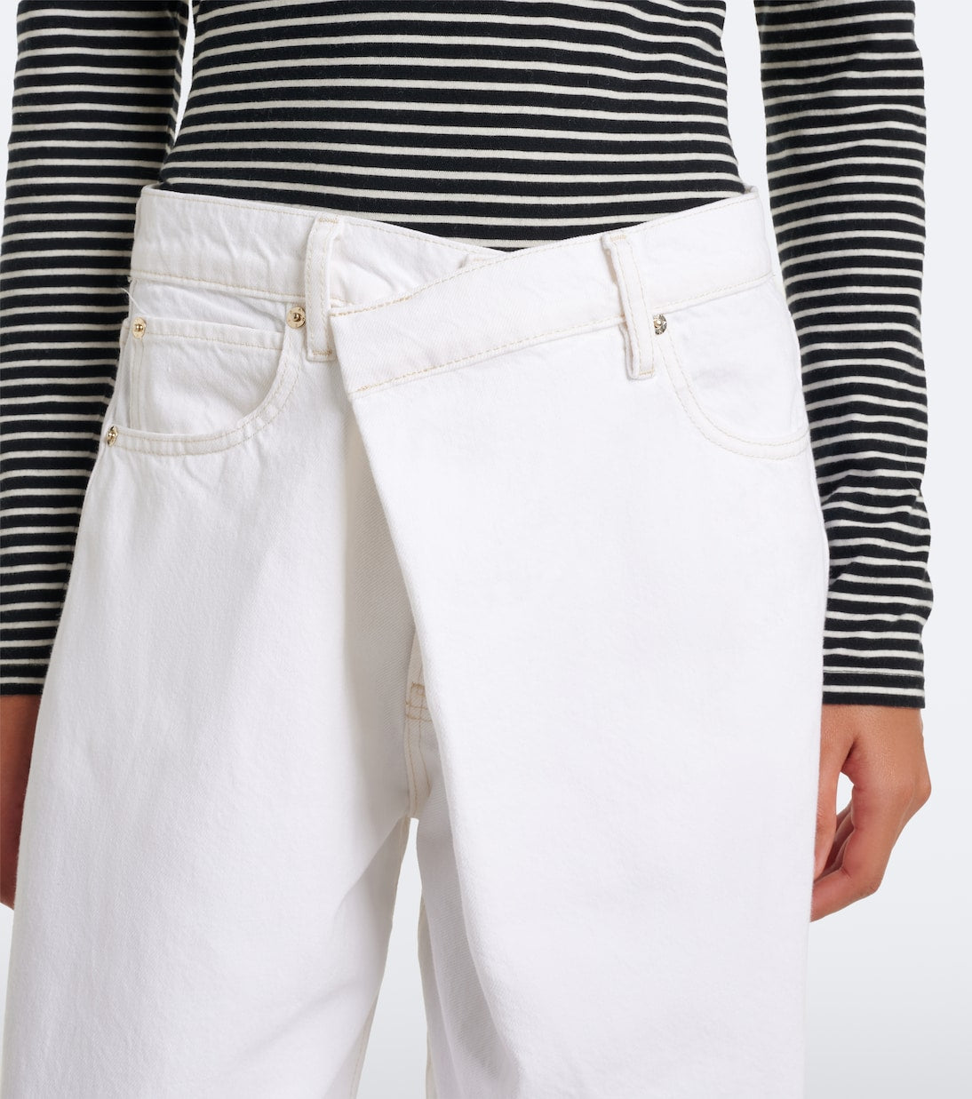 Frame - Crossover Loose wide-leg jeans
