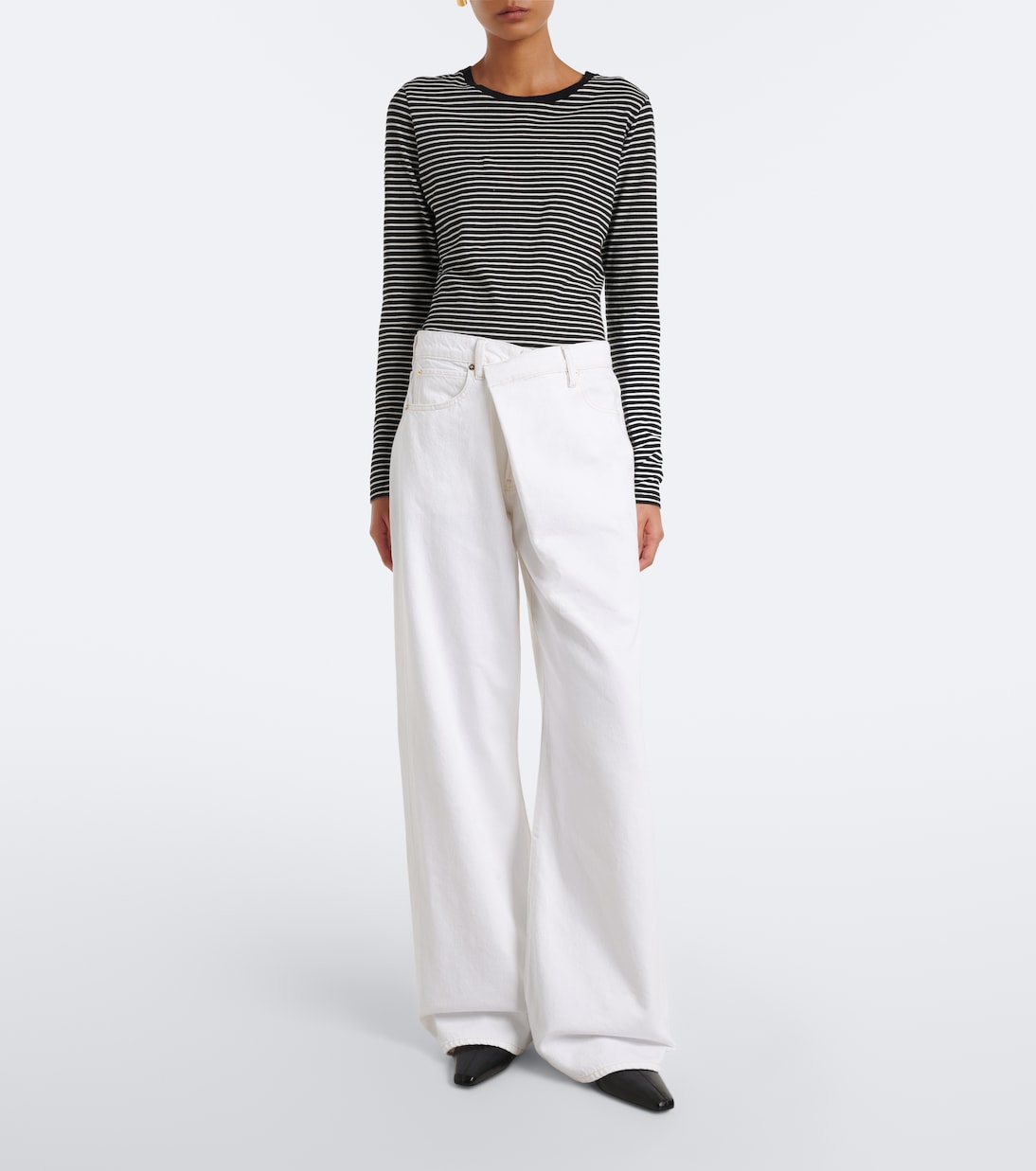 Frame - Crossover Loose wide-leg jeans