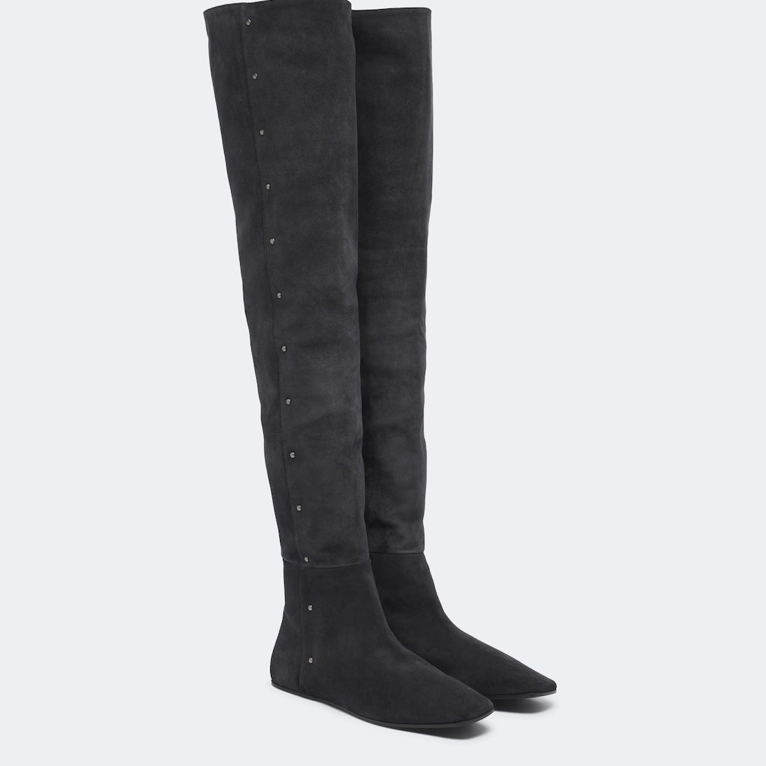 Max Mara - Studded suede over-the-knee boots
