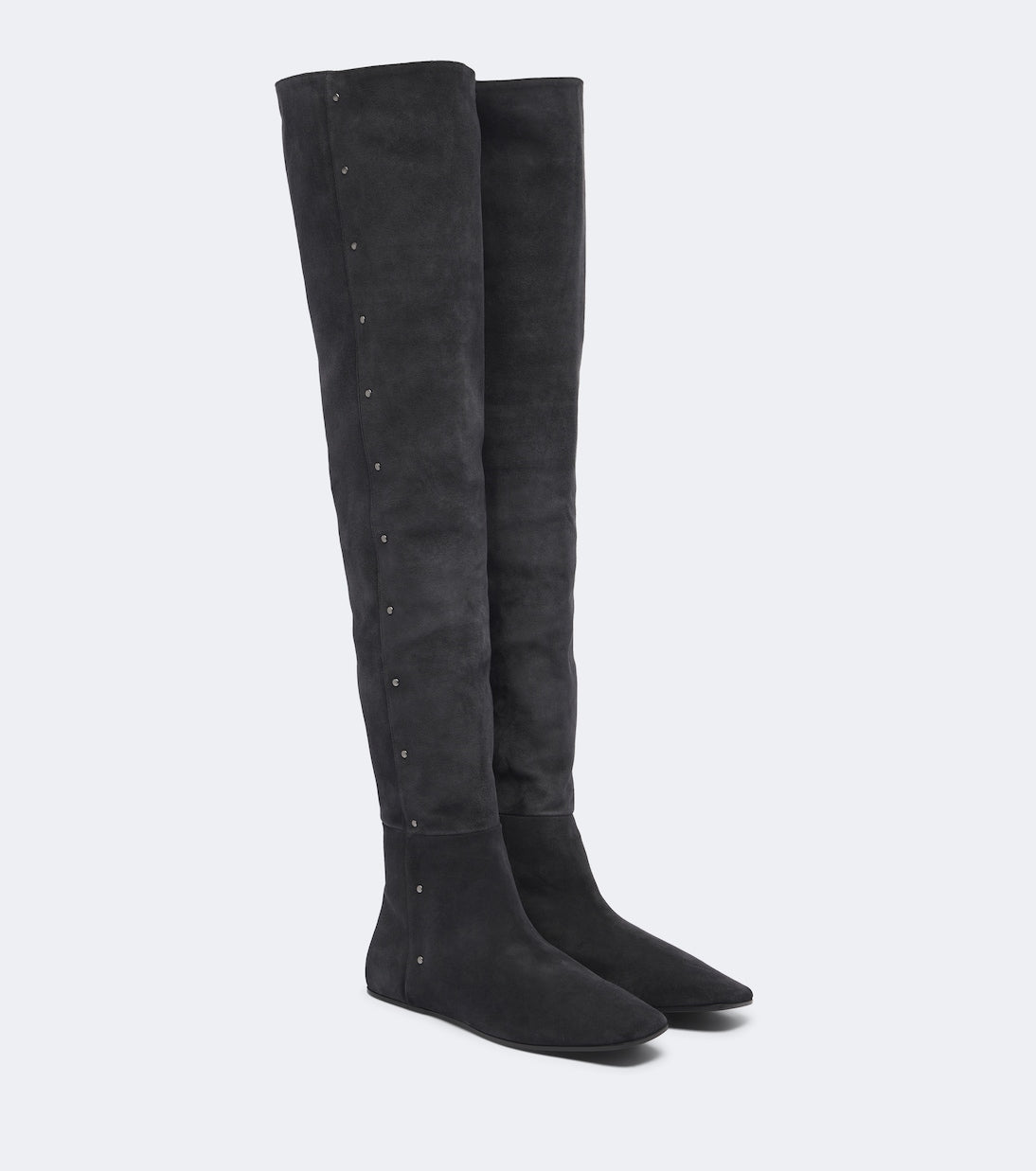 Max Mara - Studded suede over-the-knee boots