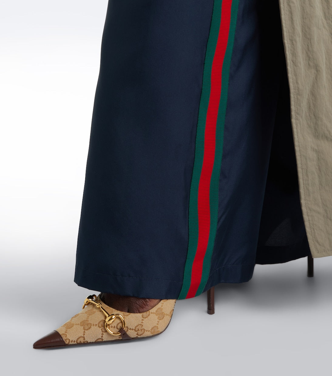 Gucci - Donna Horsebit GG canvas pumps