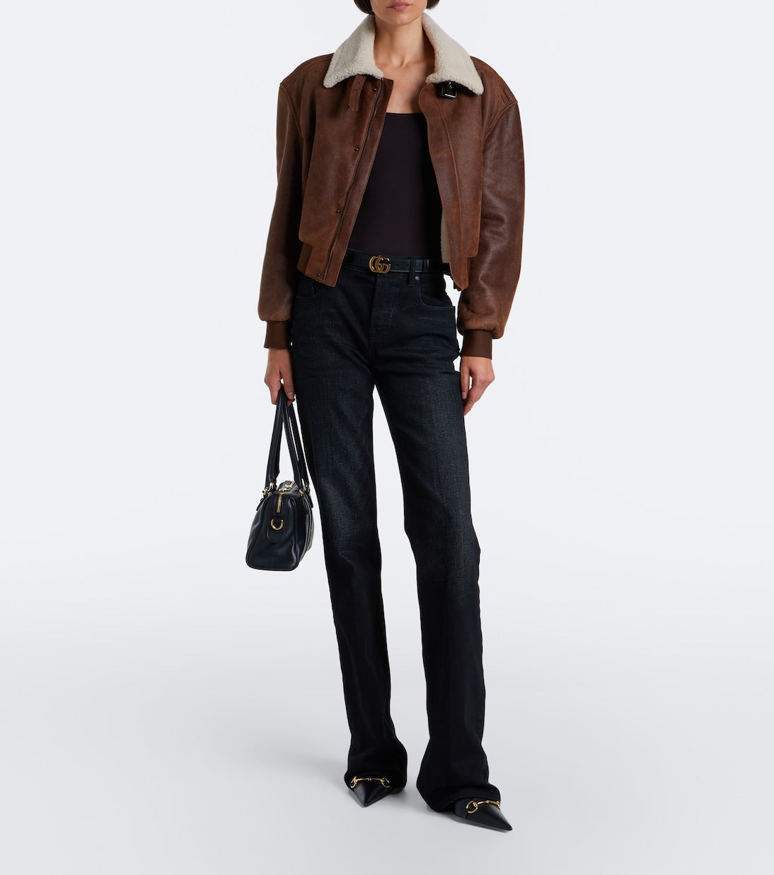 Gucci - Donna Horsebit leather ankle boots