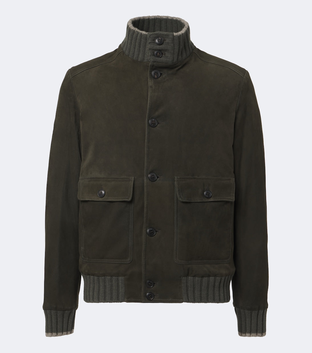 Fedeli - Cashmere-trimmed suede jacket